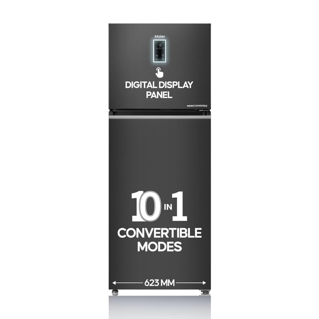 Haier 328 L 3 Star Double Door Refrigerator Front View