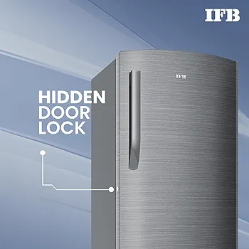 IFB refrigerator hidden door lock feature for safety and secure usage