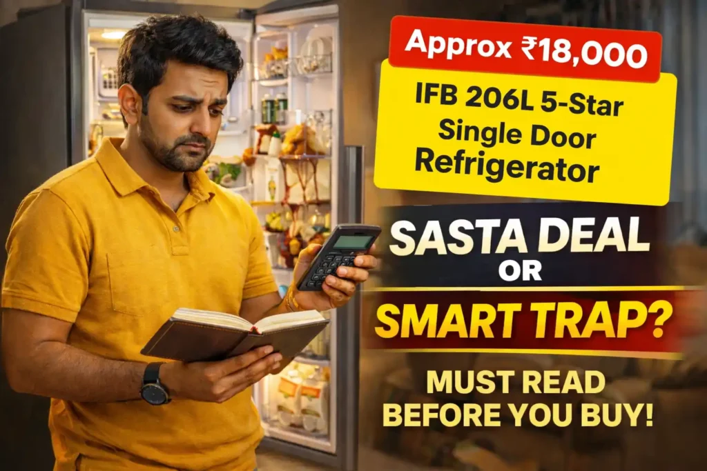 IFB 206L fridge review thumbnail showing price and buying decision confusion