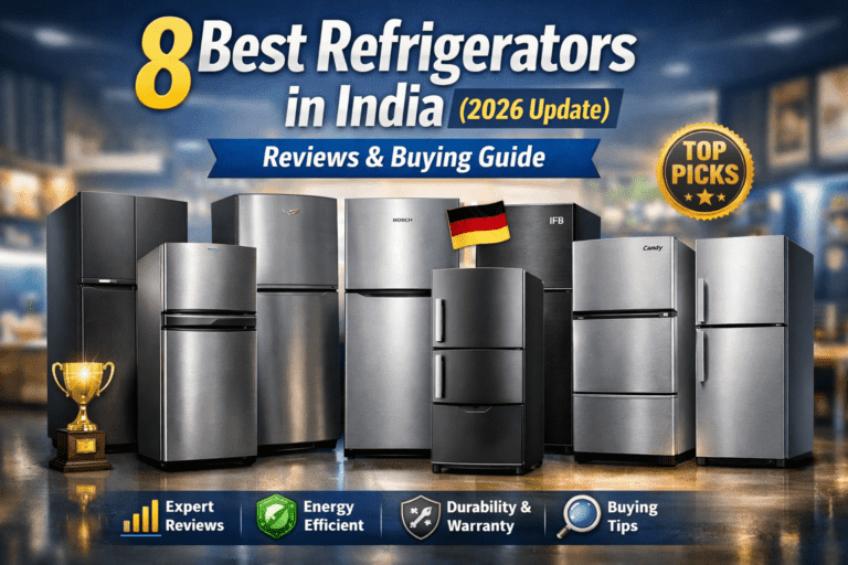 Best refrigerator in India 2026 double door fridge modern kitchen