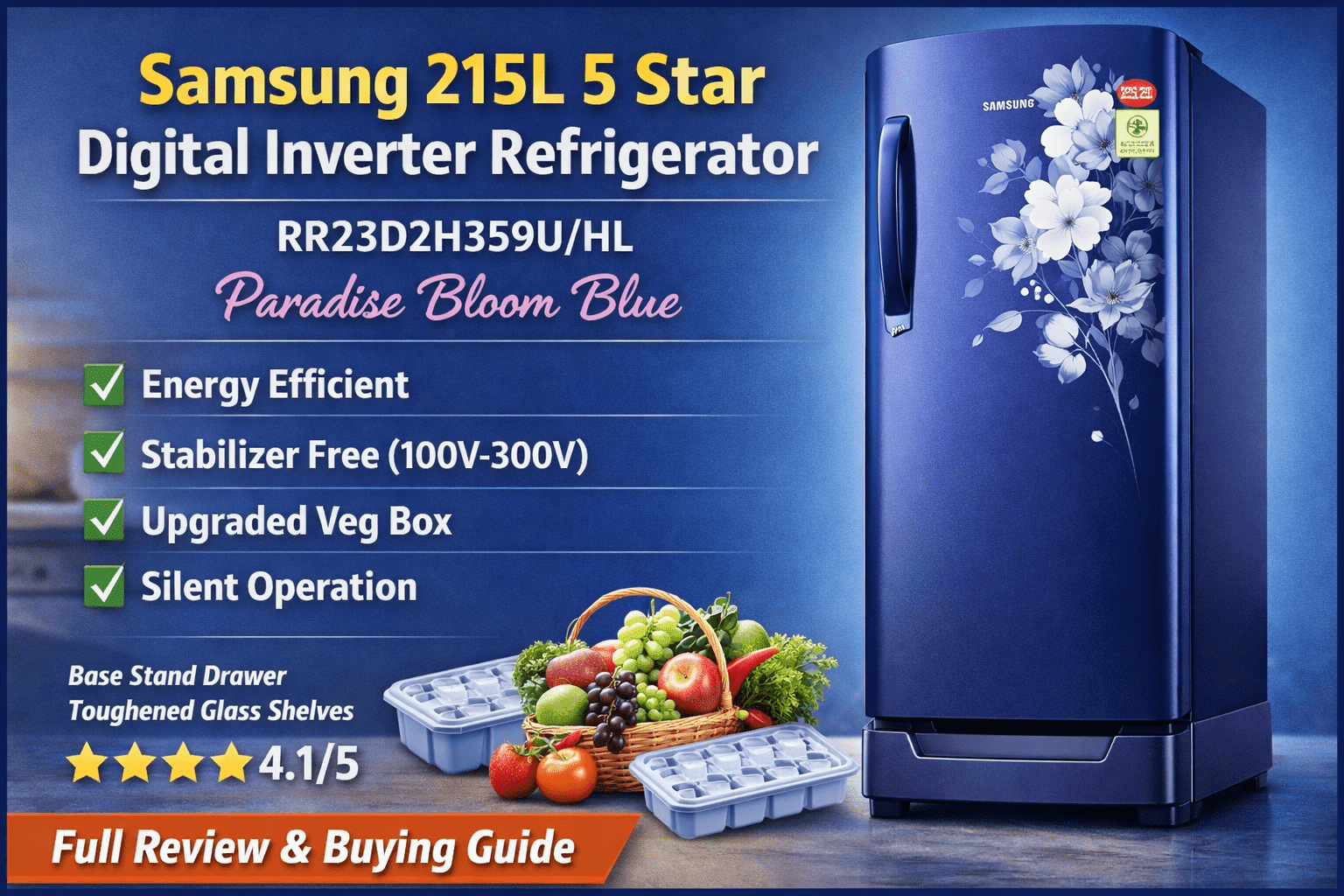 Samsung 215 L 5 Star Digital Inverter Refrigerator 